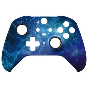 Soft Touch blauer Nebel Frontschale kompatibel für Xbox Elite Series 2 Controller - Bild 1 von 6