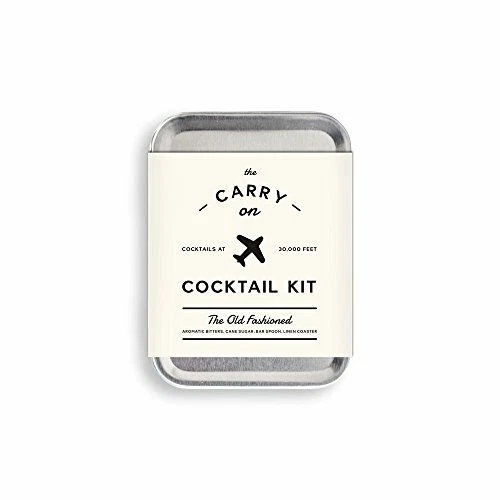 The Carry on Cocktail Kit Old Fashioned Travel Set Drink Mix Bar W&P Design