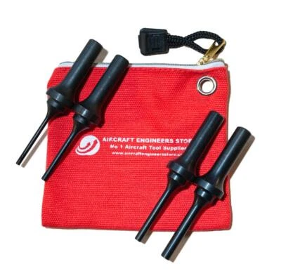 AIRCRAFT TOOLS  NEW .401 STRAIGHT RIVET GUN SET / SNAP 4PC PUNCH SET KNOCKOUT - Image 1 of 2