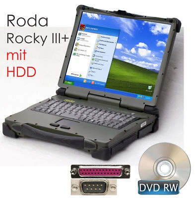 Roda Rocky III+ RK886 Rugged Notebook 15" 38cm 2GB+ 250 GB HDD Windows XP RO1 - Image 1 of 3