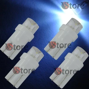 4 Lampade T10 LED CONCAVE BIANCO Auto Luci Per Targa Fari Posizione 12V 360° - Photo 1/3