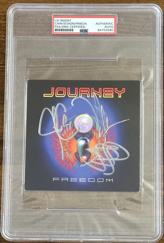 Journey Signed Album Photo PSA DNA COA Neil Schon Jonathan Cain Arnel Autograph Cover