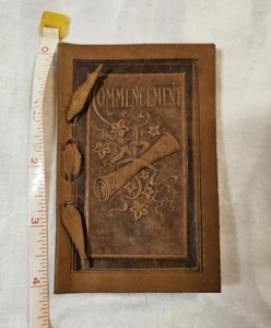 Small Leather 1913 Commencement Program Geron Lake High School Minnesota - Picture 1 of 5
