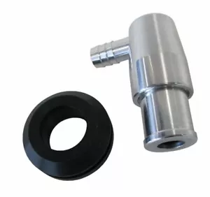 AEROFLOW AF64-2106 BILLET PCV VALVE WITH 3/8" BARB POLISHED FINISH INC GROMMETS - Picture 1 of 8