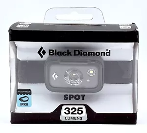 *NEW & Sealed* Black Diamond SPOT 325 Lumens Headlamp Black Waterproof NIB IPX8 - Picture 1 of 2