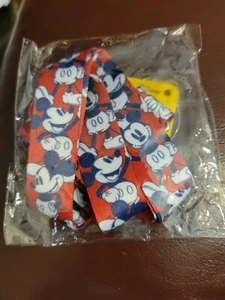 BRAND NEW Disney 90 YEARS MICKEY THE TRUE ORIGINAL LANYARD RED BLUE - Picture 1 of 2