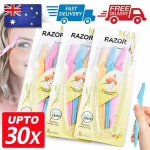 Facial Eyebrow Razor Trimmer Shaper Shaver Blade Knife Hair Remover inkle AU - Picture 1 of 16