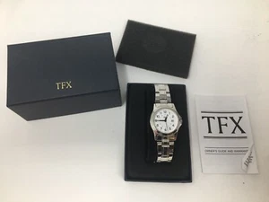 TFX by Bulova 36M102 Stainless Steel Silver Tone Date White Dial Women's Watch - Picture 1 of 3