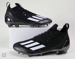 Adidas Adizero Primeknit Black Metallic Football Cleats Men's Size 13 (GW5066) - Picture 1 of 9