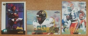 Fred Taylor 1998 Bowman #11, Fleer #243 & Fleer Ultra #10 of 20 (3 Cards) - Bild 1 von 2