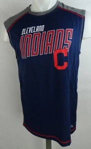 Cleveland Indians Vintage MLB Men’s TX3 Cool Sleeveless Shirt - Picture 1 of 7