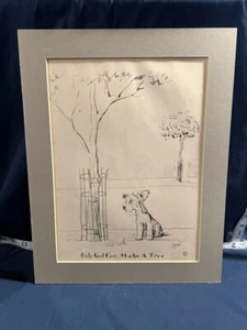 Jack Russell Terrier Vintage Print - “Only God Can Make A Tree” by Vincenzo Zito - Picture 1 of 5