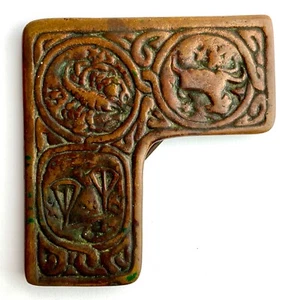 Tiffany Studios Bronze Zodiac Blotter Corner - Picture 1 of 13