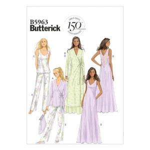Butterick Damen leicht zu nähen Muster 5963 Ankleid, Pyjama & Schlafanzug... - Bild 1 von 11