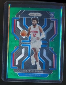 2021-22 PRIZM GREEN ROOKIE ISAIAH LIVERS PISTONS - Picture 1 of 1