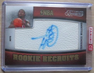 🔥 2009-10 Timeless Treasures Silver #110 Terrence Williams AU RC/25 Rookie Nets - Bild 1 von 4