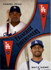 Actualización Topps 2013 Franchise Forerunners #2 Yasiel Puig/Matt Kemp - Casi nuevo-como nuevo - Imagen 1 de 1