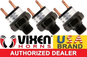 3PACK 170-200 PSI AIR PRESSURE SWITCH VALVE F/HORN COMPRESSOR TANK 12V VXA7200-3 - Picture 1 of 4