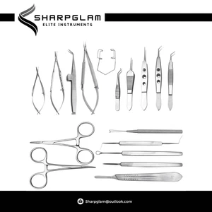 17 Pcs Ophthalmic Cataract Eye Surgery Instrument Set Stainless Steel ISO CE Kit - Picture 1 of 6