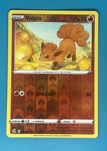 Pokemon Vulpix 028/264 Swsh08: Fusion Strike Reverse Holo - Picture 1 of 2