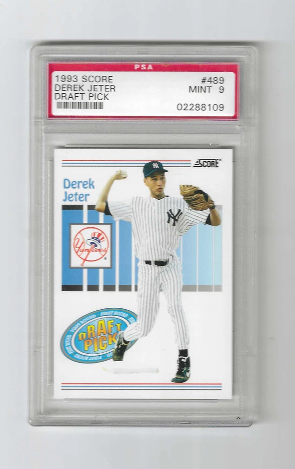 Tarjeta de novato Derek Jeter 1993 Score PSA como nueva 9 (109) Foto 1 de 1