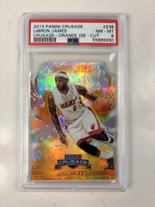 2013 Panini Crusade LeBron James Orange Die Cut /99 PSA 8 - Picture 1 of 2