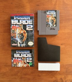 Power Blade 2 (Nintendo NES) Excellent Cond CIB Complete w/ Manual - Authentic