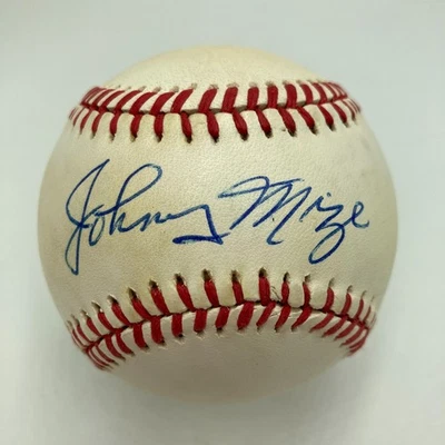 Johnny Mize Signed National League Baseball PSA DNA COA - Image 1 of 3