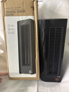 sharper image ceramic tower heater Black New - Picture 1 of 13