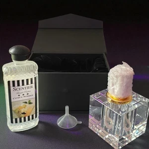 NIB Krystalique by Scentier Fragrance Lamp Crystal Wonderful+ Citrus Sorbet Frag - Picture 1 of 6