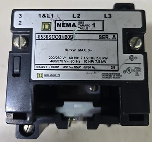 8536SC03H20S Square D Größe 1 Schütz 120V Spule - Bild 1 von 4