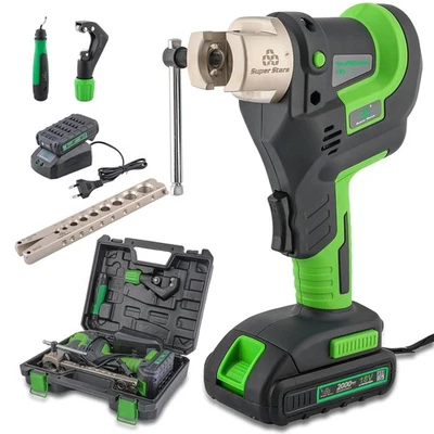 Power Flaring Tool Kit for 1/4" - 3/4" HVAC Cordless Flare Tool with Metric and - Image 1 of 4