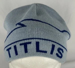 Engelberg Titlis Schweiz Ski blau Beanie Mütze Kappe Rodelstrumpf Fair Wear - Bild 1 von 6