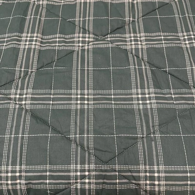 Green Plaid Comforter HEAVY Reversible Cabin Holiday Full/Queen 104x90” EUC - Image 1 of 4