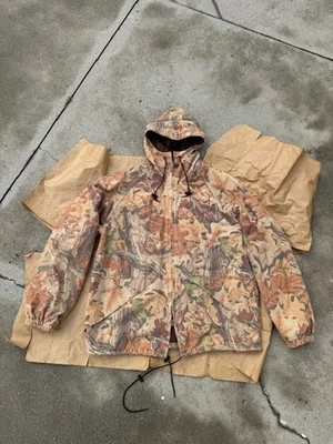 Vintage Walls Hunting Jacket XL Breathable Waterproof Realtree Camo Hooded 12896 - Image 1 of 4