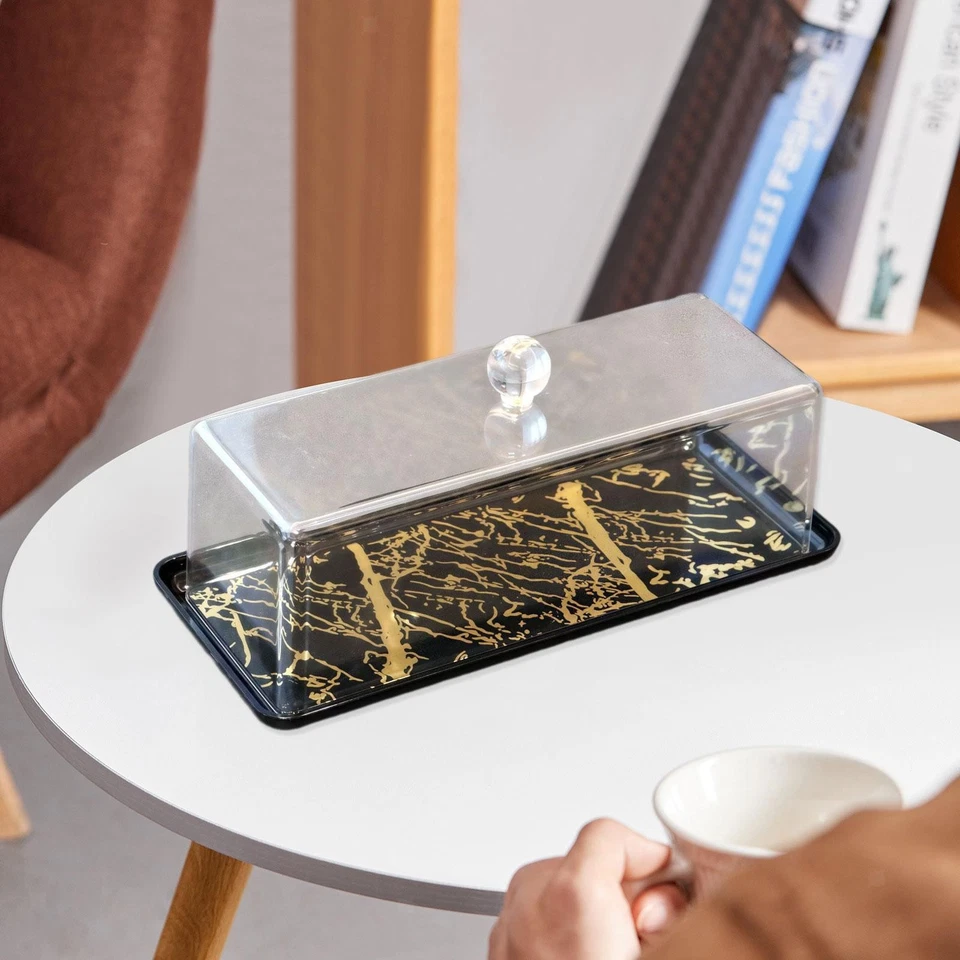 Soporte para Pasteles con Cubierta Plato para Pasteles Servidor de Exhibición de Frutas Postre Versátil Foto 1 de 1