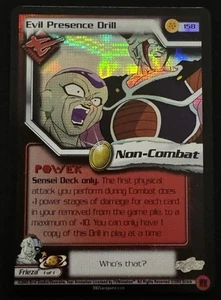 Evil Presence Drill 158 Ultra Rare Dragonball Z Score Foil Limited - Picture 1 of 2