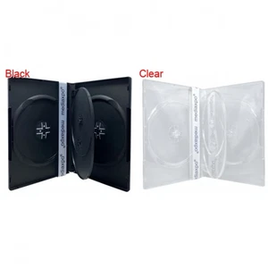 STANDARD Quad 4 Disc DVD Cases 14MM (4 DVD) Lot - Picture 1 of 9