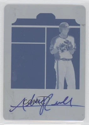 2012 Leaf Ultimate Draft Day Printing Plate Cyan 1/1 Addison Russell Auto 1j2 - Image 1 of 3