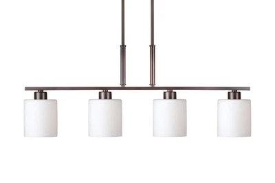 Forte Lighting 2664-04 Fiona 4 Light 35"W Linear Pendant - Bronze - Image 1 of 4