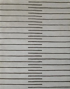 Tappeto In Lana A Mano 150x240 Argento Moderno Soggiorno SH231 - Foto 1 di 7