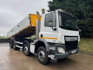 2015 15 DAF CF 440 Euro 6 8x4 drop side tipper manual gearbox - Picture 1 of 12