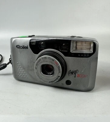 Rollei Prego Zoom 35mm Film Point and Shoot Camera Silver - Tested - Image 1 of 4