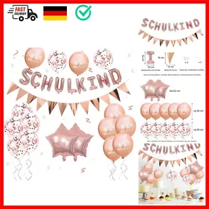 Einschulung Deko Luftballon Girlande Set,Deko Einschulung Junge Mädchen,ABC Z... - Bild 1 von 9