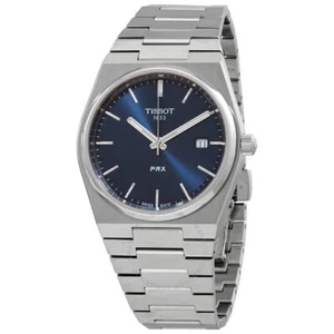 Tissot Herren Swiss Prx Edelstahl Armband Uhr 40mm - Blau - Bild 1 von 3