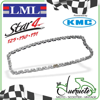 CATENA DISTRIBUZIONE PER LML STAR 125 150 151 4T PATTINO INGRANAGGIO TENDICATENA
