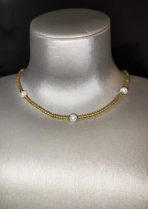 Fresh water pearls and Crystal bracelet / Necklace - Picture 1 of 5