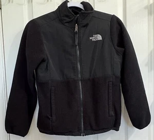 The North Face Girls Black Fleece Jacket Size M (10-12) - Picture 1 of 4