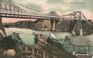 Vintage Postcard 1908 St. John Falls Slack Water New Brunswick Canada CAN - Picture 1 of 2