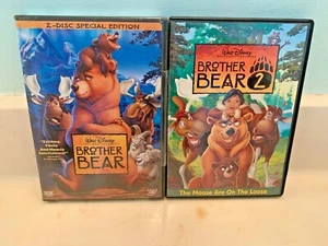 DISNEY * BROTHER BEAR + BROTHER BEAR 2 - 2 MOVIES * DVD - Picture 1 of 2